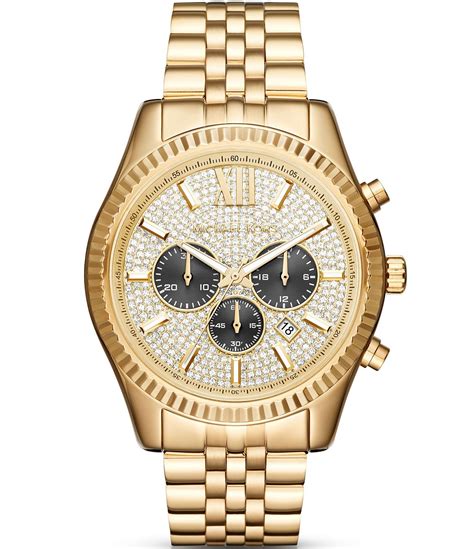 mini lexington watch set michael kors|Michael Kors chronograph gold.